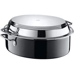 Silit Professional Bräter Induktion oval 38x28x18 cm, Schmortopf 8,4l mit Induktionsdeckel, Silargan Funktionskeramik, backofenfest