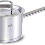 Fissler original-profi collection / Edelstahl-Stielkasserolle (Ø 16 cm, 1,5l ) inkl. Schüttrand, Innenskalierung, Metall-Deckel - Induktion