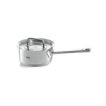 Fissler original-profi collection / Edelstahl-Stielkasserolle (Ø 16 cm, 1,4 L) kleiner Milch-Topf mit Metall-Deckel, Innen-Skalierung – Induktion