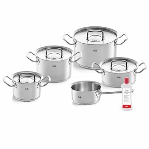 Fissler Original-Profi Collection/Edelstahl-Kochtopfset, 5-teilig, inkl. Metall-Deckel + Gratis Edelstahlpflege - Induktion [Exklusive bei Amazon]